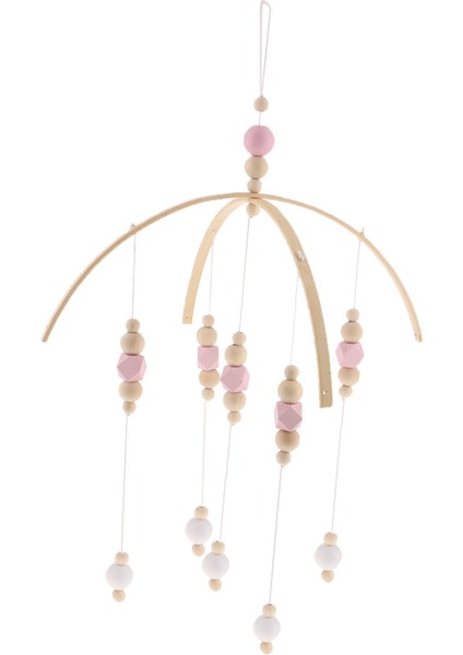 Çocuklar Beşik Mobil Çan Ahşap Rüzgar Zil Asılı Oda Dekor Pembe (Yurt Dışından) indirimleri