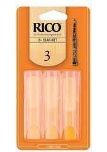 D’addario Woodwinds Rico RCA0330 Sib Klarnet Kamışı (3 Lü) No:3