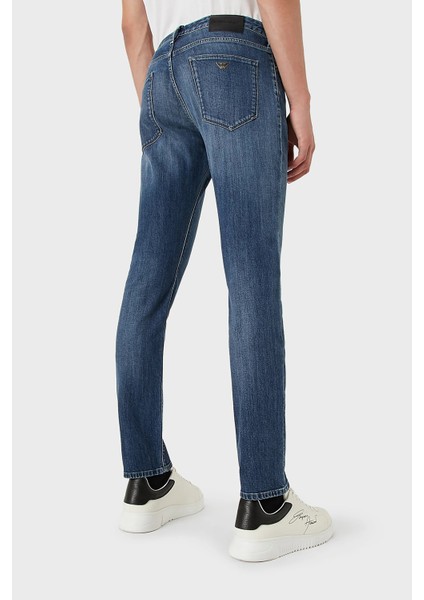 J06 Pamuklu Düşük Bel Düz Paça Jeans Erkek Kot Pantolon 8N1J06 1D5QZ 0942 fiyatları