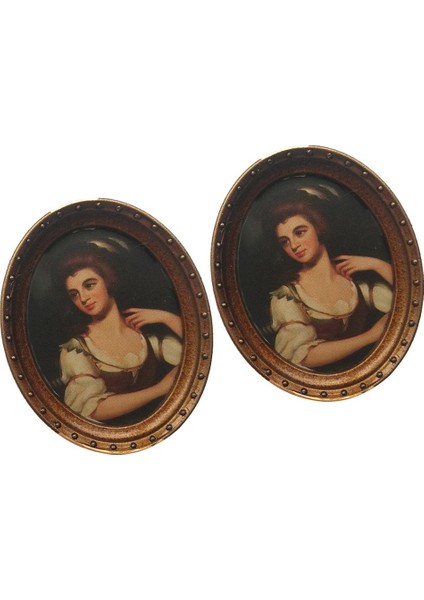 6xminiature 1/12 Bebek Evi Dekorasyonları Için Oval Resim Fotoğraf Çerçevesi Stil 2 6 Pcs (Yurt Dışından) modelleri