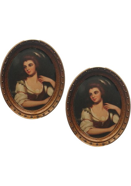 6xminiature 1/12 Bebek Evi Dekorasyonları Için Oval Resim Fotoğraf Çerçevesi Stil 2 6 Pcs (Yurt Dışından) indirimleri