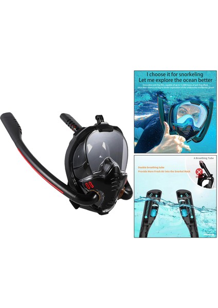 Şnorkel Tam Yüz Şnorkel Dalışı 180 Panoramik (Yurt Dışından) modelleri