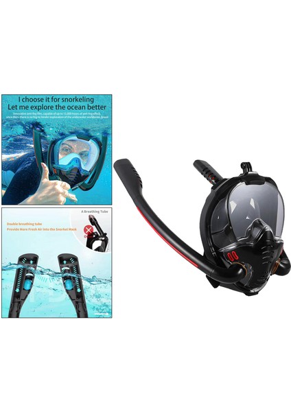 Şnorkel Tam Yüz Şnorkel Dalışı 180 Panoramik (Yurt Dışından) indirimleri