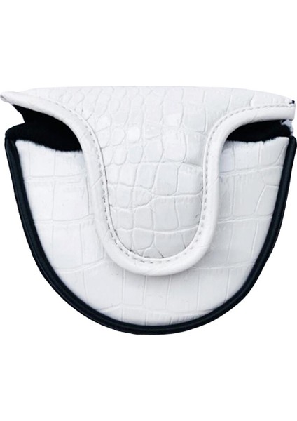 Golf Mallet Head Center Putter Headcover Beyaz (Yurt Dışından)