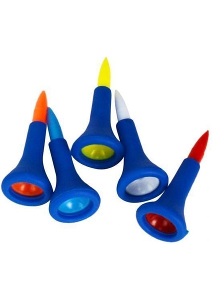 14X5 Adet/set Dayanıklı Yumuşak Kauçuk Golf Tees Rastgele Renk Kısa 14 Adet (Yurt Dışından)