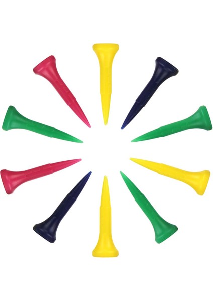 2X10 Count Golf Tee Pe Golf Uygulama Aksesuarları 40MM 2 Adet (Yurt Dışından)