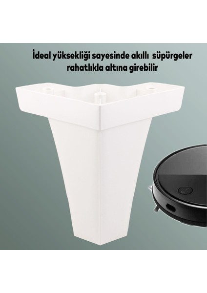Lüks Mobilya Kanepe Sehpa Tv Ünitesi Koltuk Ayağı 14 cm Beyaz Baza Ayak modelleri