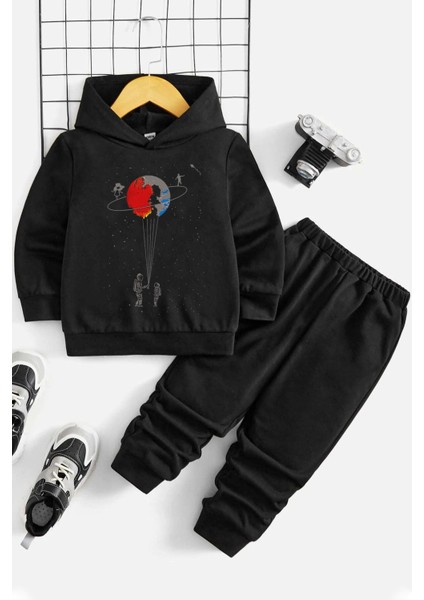 Çocuk Evren Temalı Eşofman Takımı
