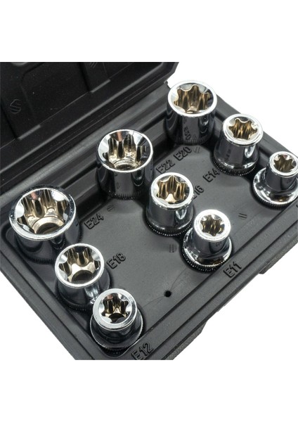5547 1/2" Torx Lokma Anahtar Seti 9 Parça