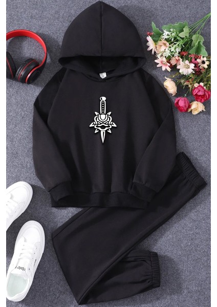 Çocuk Skullcracked Eşofman Takımı