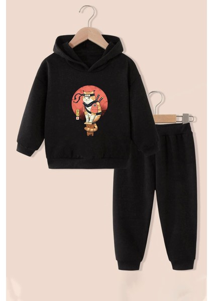 Çocuk Shinobi Kedi Eşofman Takımı