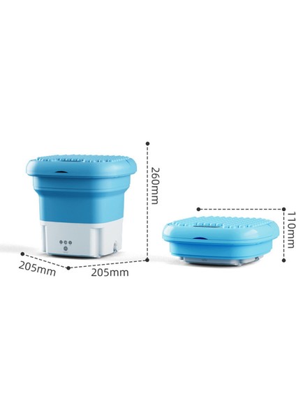 Katlanabilir Çamaşır Makinesi Katlanır Çamaşır Küveti Kamp, ​​mavi Için Hafif Çökebilir Kova Yıkayıcı (Yurt Dışından)