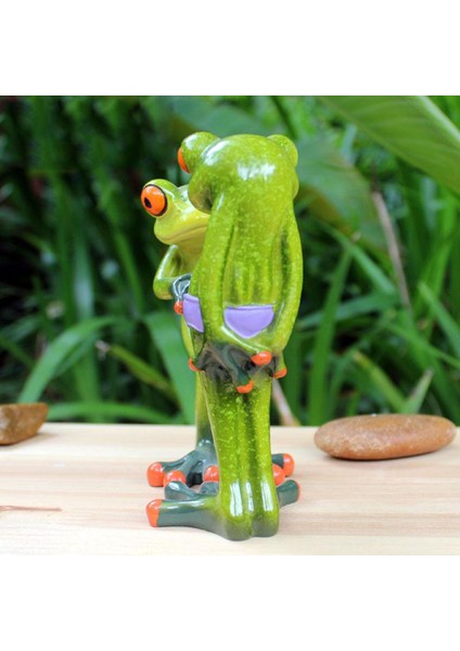 Yeşil Kurbağa Oturma Heykeli Hayvanlar Kurbağa Bahçe Dekoru Yard ve F Için Heykeller (Yurt Dışından) modelleri
