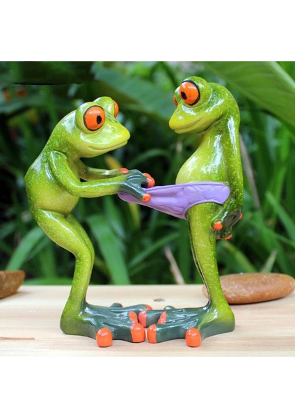 Yeşil Kurbağa Oturma Heykeli Hayvanlar Kurbağa Bahçe Dekoru Yard ve F Için Heykeller (Yurt Dışından) fırsatları