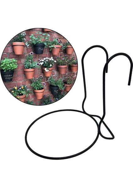 Çit Bahçe Saksı Tutucu Duvar Monte Demir Ekici Kancalar Askılar Duvar 17CM (Yurt Dışından)
