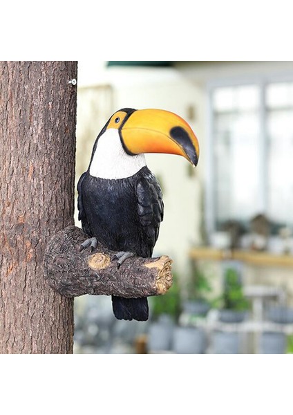 Toucan Tree Hugger Sevimli Peeker Bahçe Açık Dekor (Yurt Dışından)