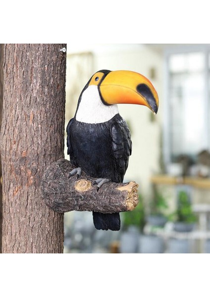 Toucan Tree Hugger Sevimli Peeker Bahçe Açık Dekor (Yurt Dışından)