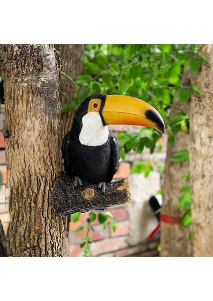 Toucan Tree Hugger Sevimli Peeker Bahçe Açık Dekor (Yurt Dışından)