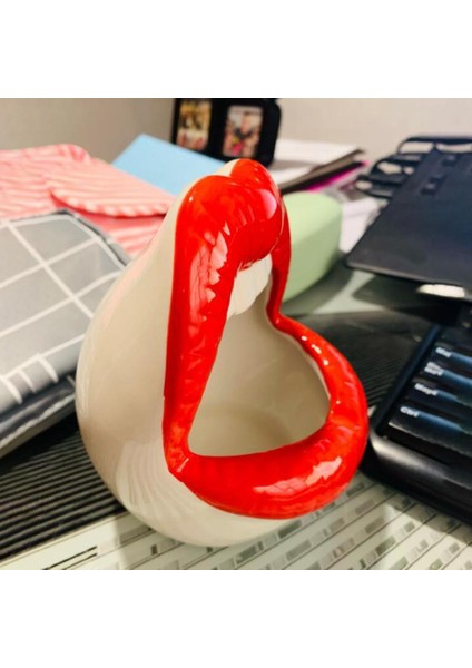 Yaratıcı Dudak Dekoru Kırmızı B (Yurt Dışından) fırsatları