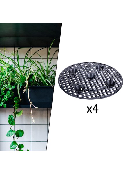 Bitki Standlar Veranda ve Güverte Kat Koruyucu Bahçe Veranda Için Pot Tasağı 4pcs 30X30X3CM (Yurt Dışından) fırsatları