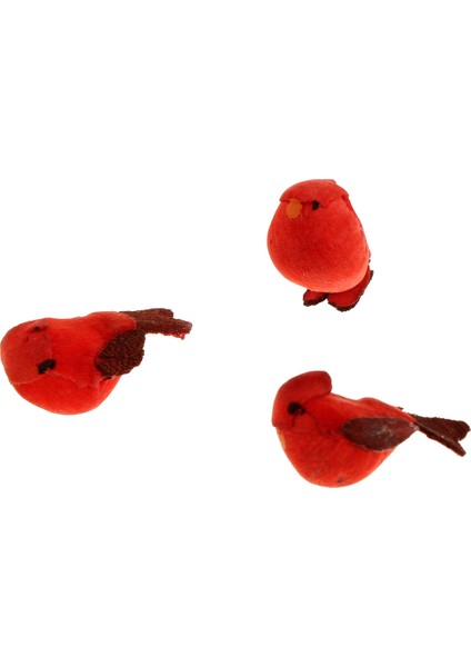 3pcs Köpük El Sanatları Sanatsal Simülasyon Kuşları Heykelcik Mikro Peyzaj Noel (Yurt Dışından)