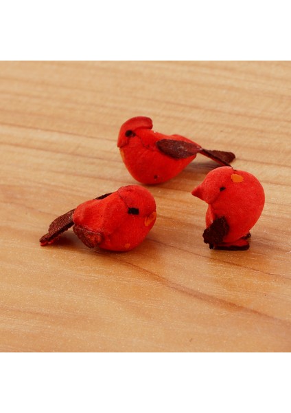 3pcs Köpük El Sanatları Sanatsal Simülasyon Kuşları Heykelcik Mikro Peyzaj Noel (Yurt Dışından) modelleri