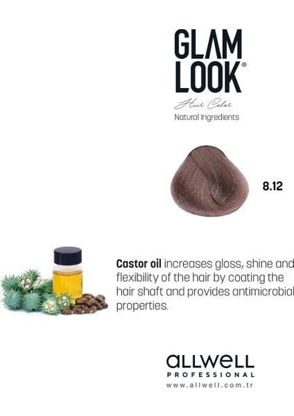 Glamlook Hair Color Light Ash Violet Blonde/açik Kumral Irize 8.12 100 ml fiyatları