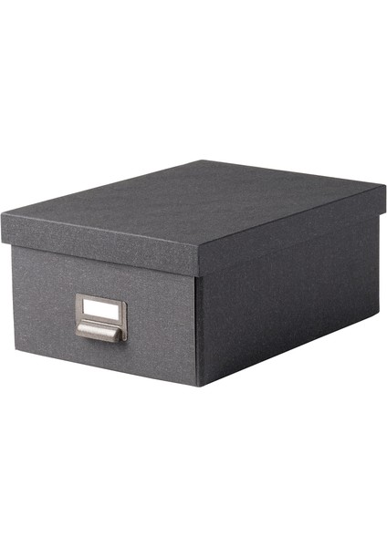 Kapaklı Kutu, Koyu Gri, 25X36X15 Cm, Tjog