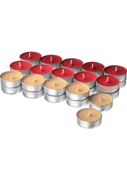 Kokulu Tealight Mum, Kırmızı, 3.5 Saat, Vınterfınt