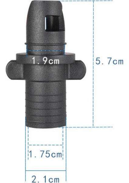 Plastik Hava Pompası Hortum Şişirilebilir Tekne Kayak Kano Valf Adaptörü (Yurt Dışından)