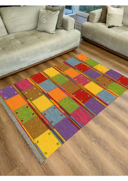 Mars Serisi Dekoratif Kaymaz Taban Saçaklı Halı