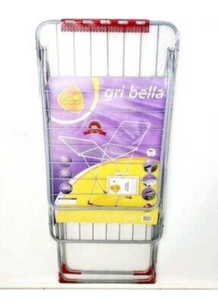 Bella Gri Çamaşır Kurutmalığı