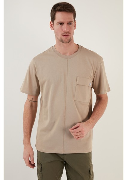 % 100 Pamuk Relaxed Fit Bisiklet Yaka T Shirt Erkek T Shirt 5902605 modelleri