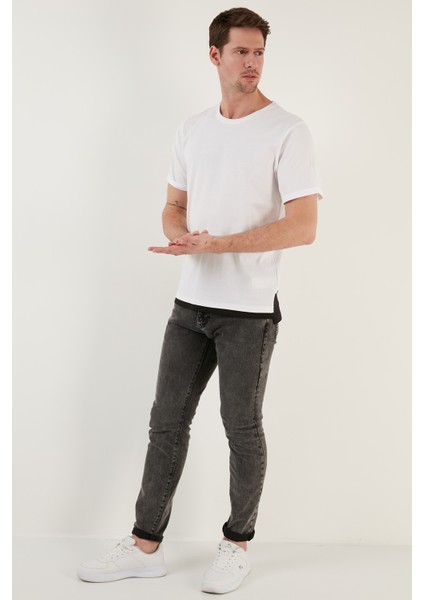 % 100 Pamuk Regular Fit Bisiklet Yaka T Shirt Erkek T Shirt 5902515 fırsatları