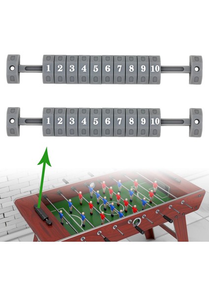 2x Foosball Skorlama Birimleri Oyun Skorbord Foosball Grey (Yurt Dışından)