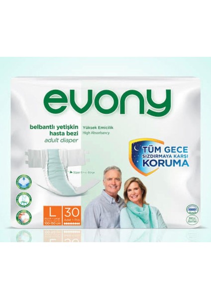 Belbantlı Yetişkin Hasta Bezi L 4 Paket