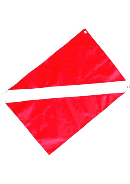 Kırmızı ve Beyaz Polyester Bayrak Tüplü Dalış Spearfishing Sinyali 35*50CM 50X35 cm (Yurt Dışından)