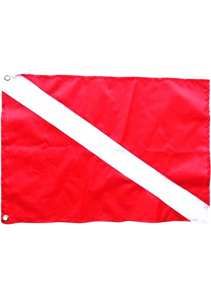 Kırmızı ve Beyaz Polyester Bayrak Tüplü Dalış Spearfishing Sinyali 35*50CM 50X35 cm (Yurt Dışından) indirimleri