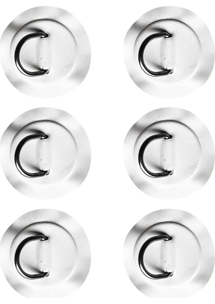 Şişirilebilir Tekne Kayık Kano Güverte Için 6 Adet D-Ring Elbisesi (Yurt Dışından)