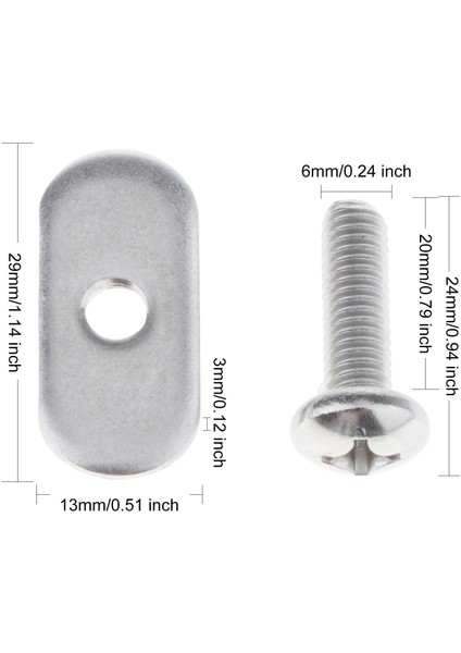 Set 8x Kayaks Kano Kanoları Tekneler Raylar Vidaları ve Track Fındıklar Mount Kayak Aksesuarları 20 Mm. (Yurt Dışından) fırsatları
