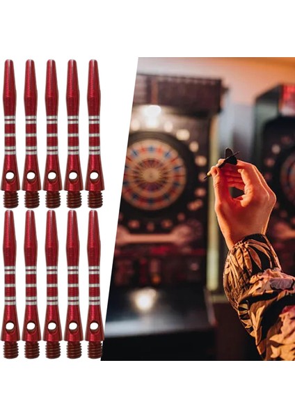 6pcs Dart Çelik Noktaları Aksesuarlar Dartboard Milleri Kırmızı 10 Pcs (Yurt Dışından)