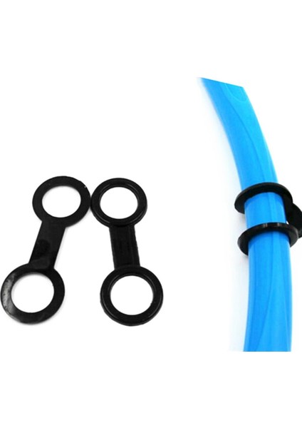 2 Adet Tüplü Dalış Şnorkel Silikon Şnorkel 2 Stück 8 Form SCHNORCHELHALTER-10CM (Yurt Dışından)
