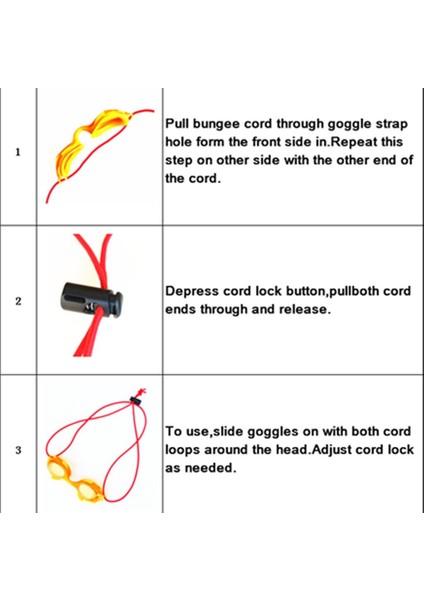 Elastik Yüzme Goggles Strap 5 Pcs (Yurt Dışından) fiyatları