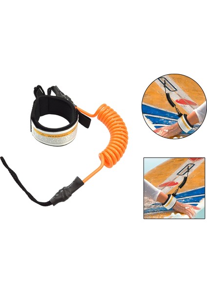 El Halat Kayışı 6mm Kalınlığında Sörf Tahtası Tasması Sörf Tahtası Skimboard Turuncu (Yurt Dışından) indirimleri
