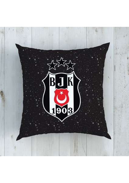 Lisanslı Beşiktaş Kartal Çift Yönlü Kırlent 40X40 cm