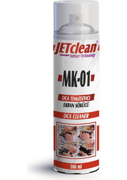 JetClean Mk-01 Oca Sökücü & Ekran Ayırıcı Sprey 500ml