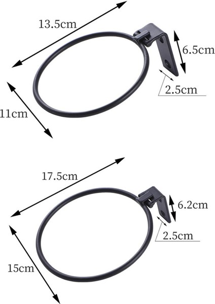 3pcs Duvara Montajlı Sak Saksı Tutucu Açık Havada Bahçe Ev Dekorasyonu 4 Inç (Yurt Dışından)