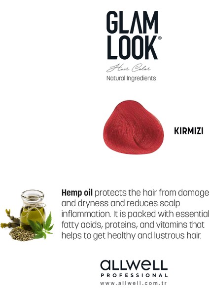 Glamlook Hair Color Red/kirmizi 100 ml