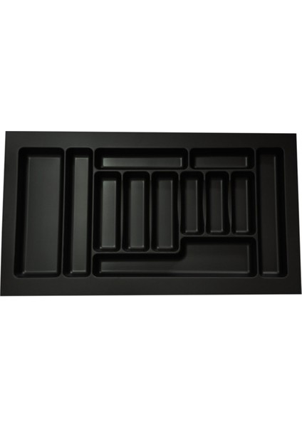 Gör Seç 85 cm x 49 cm Çekmece Içi Düzenleyici Kaşıklık Siyah 80X40'A Kadar Kesilebilir Organizer