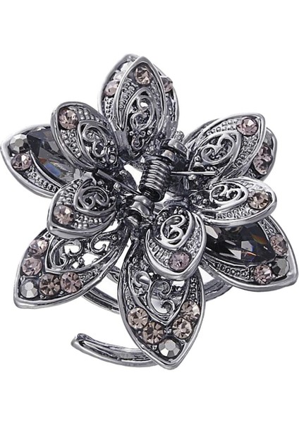 2 Adet Çiçek Kadın Için Büyük Gri 2 Adet Toka Saç Aksesuarı (Yurt Dışından) modelleri